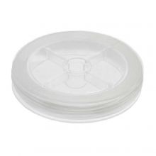 Fil Élastique Plat (0.7 mm) White (20 mètres)