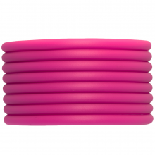 Fil Caoutchouc Creux (4 mm) Fuchsia (5 mètres) 