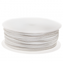 Fil Coton Ciré (env. 0.8 mm) White (25 mètres)