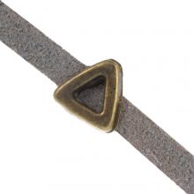 Perles Coulissantes Triangle (3 x 1.8 mm) Bronze (10 pièces)