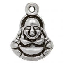 Breloque Buddha (14 x 10 mm) Argent Antique (10 pièces)