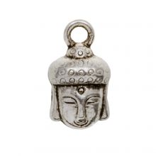 Breloque Buddha (14 x 8 mm) Argent Antique (5 pièces)