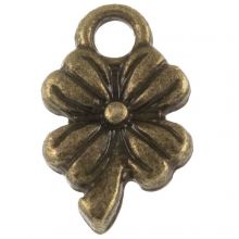 Breloque Trèfle (13 x 8 mm) Bronze (25 pièces)