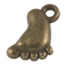 Breloque Pied (13 x 9 mm) Bronze (25 pièces)