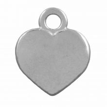 Breloque Cœur (14 x 10 mm) Argent Antique (25 pièces)