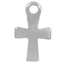 Breloque Croix (14 x 10 mm) Argent Antique (25 pièces)