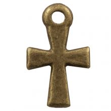 Breloque Croix (14 x 10 mm) Bronze (25 pièces)