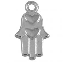 Breloque Hamsa (15 x 9 mm) Argent Antique (25 pièces)