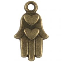 Breloque Hamsa (15 x 9 mm) Bronze (25 pièces)