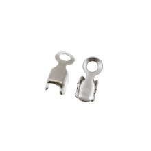 Connecteur Chaîne Strass (2.4 mm) Argent (20 pièces) 