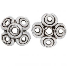 Calotte (12 x 6 mm) Argent Antique (10 pièces)