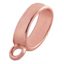 Breloque Connecteur 1 Œillet (Diamètre de l'intérieur 8 x 12 mm) Or Rose (10 pièces)