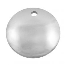 Breloque Acier Inoxydable (13 mm) Argent Antique (25 pièces)